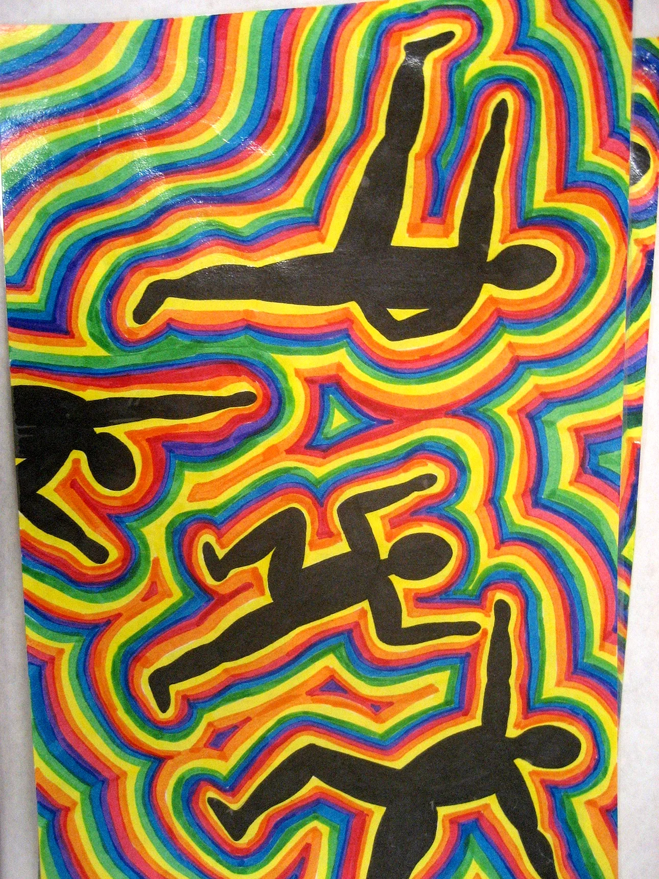 Keith Haring Style Wallpaper For iPhone
