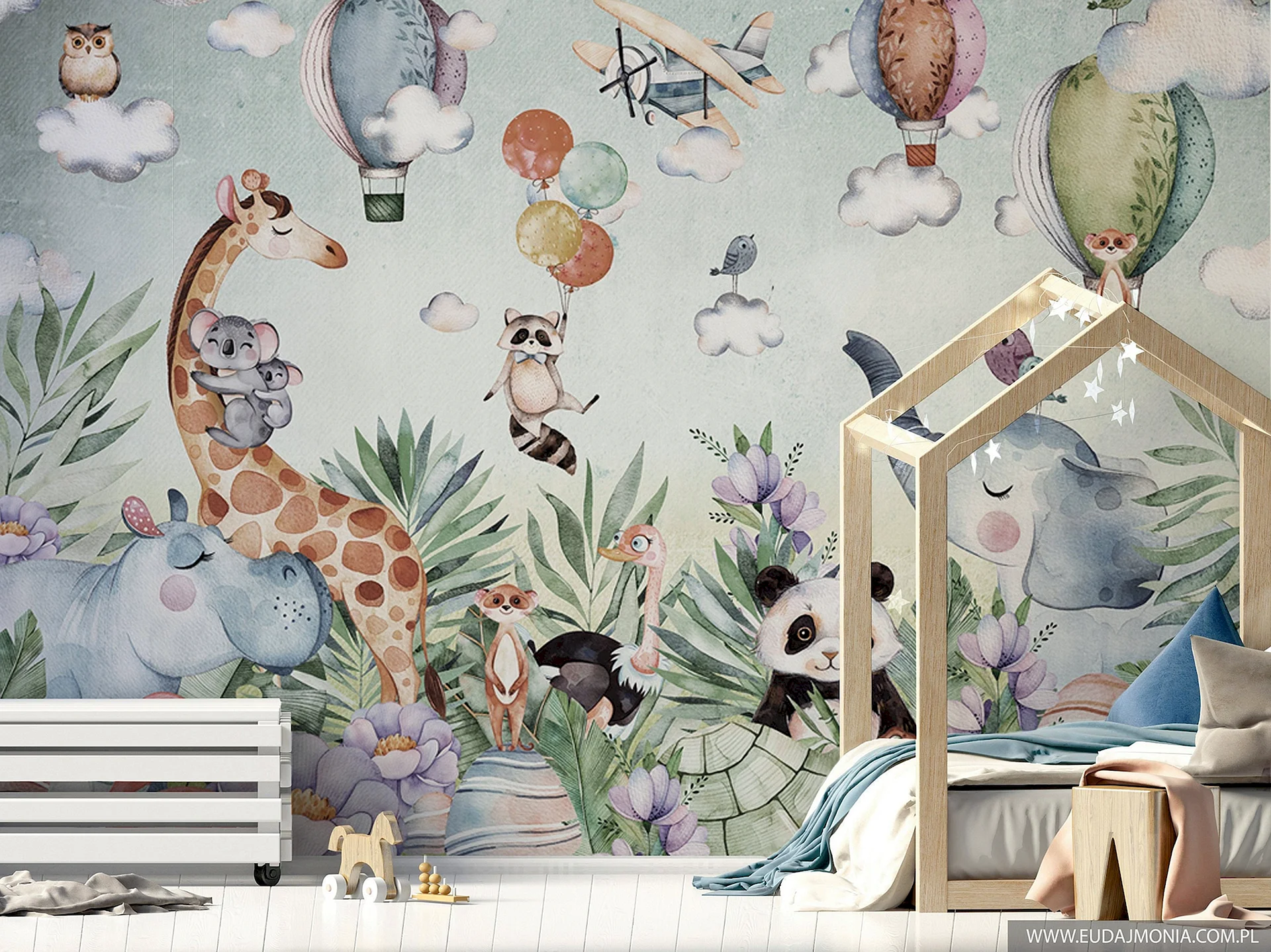 Kids Safari Wall Mural Wallpaper