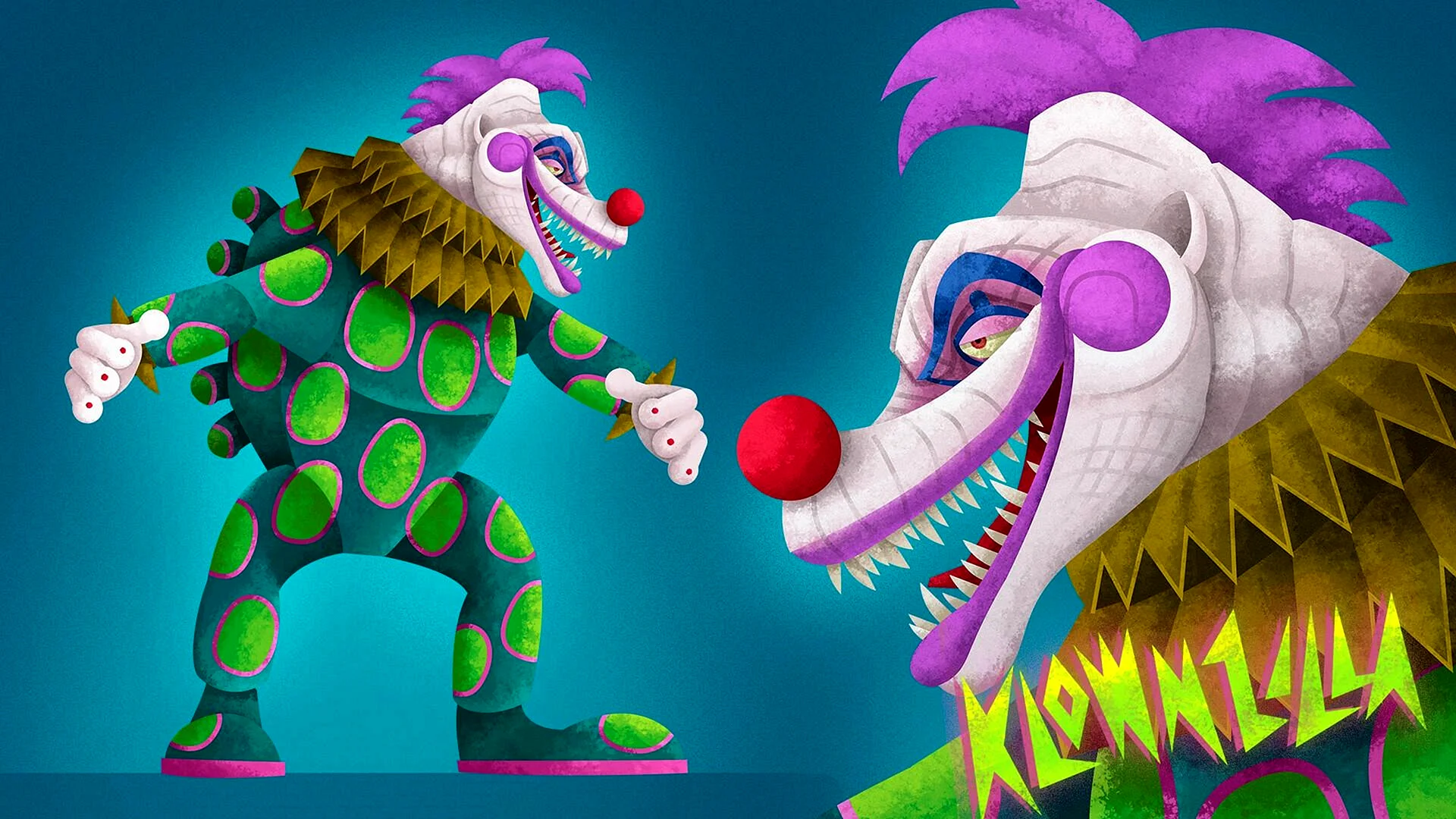 Killer Klowns From Outer Space Klownzilla Wallpaper