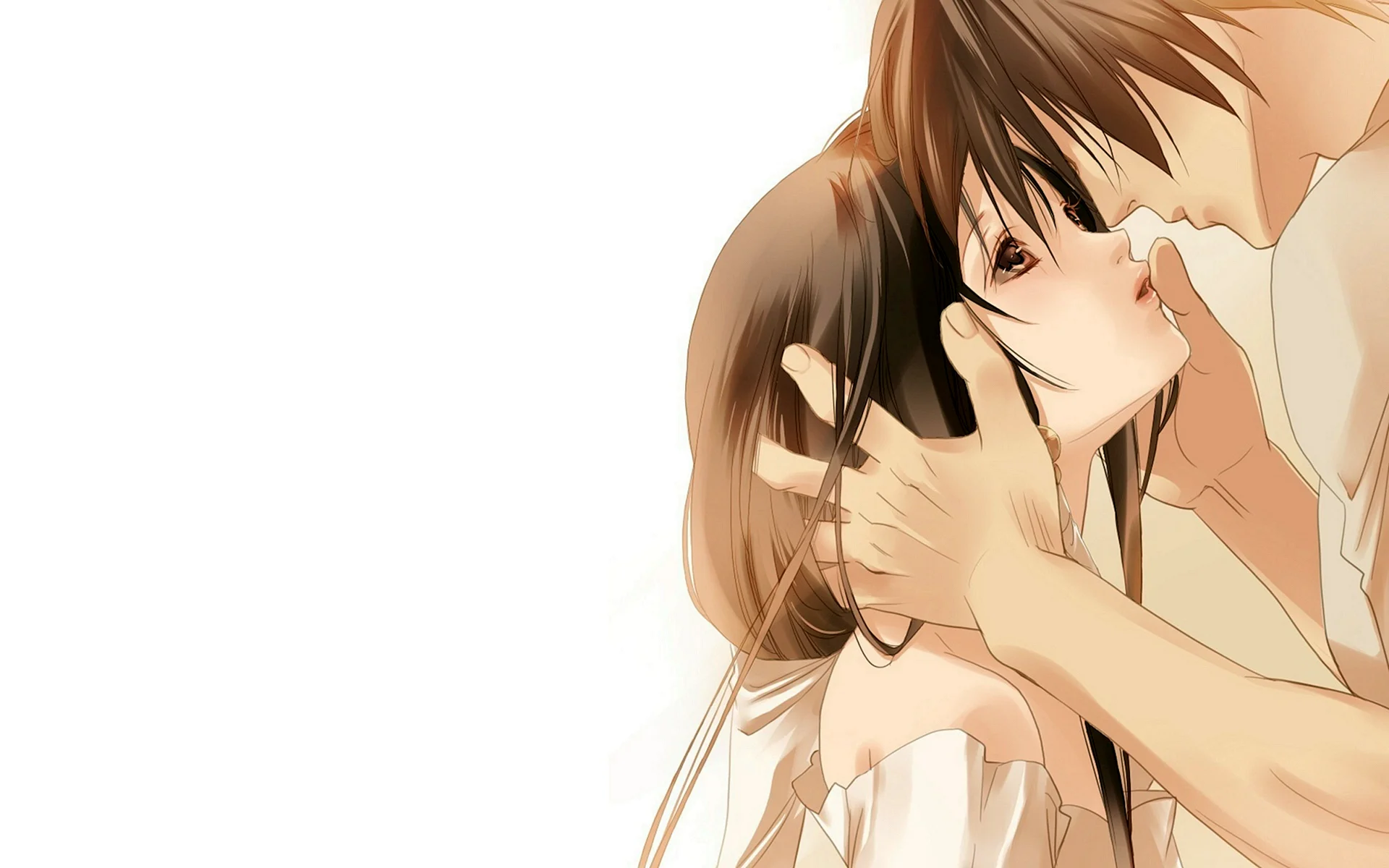 Kiss Hug Anime Wallpaper