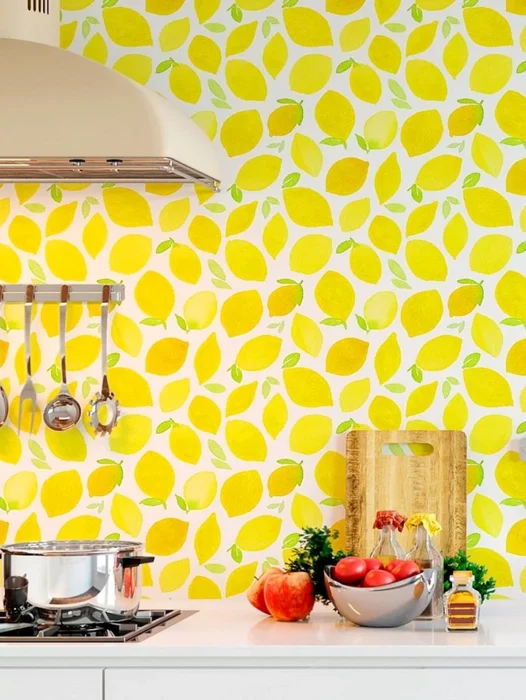 Kitchen Fruit Wall Wallpaper