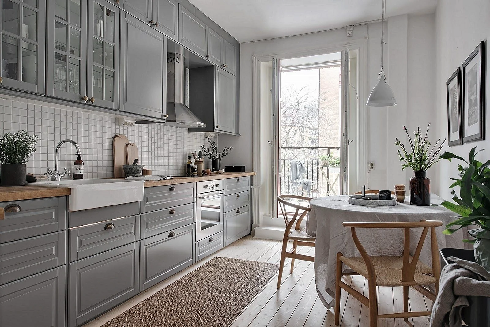 Kitchen Grey Wallpaper