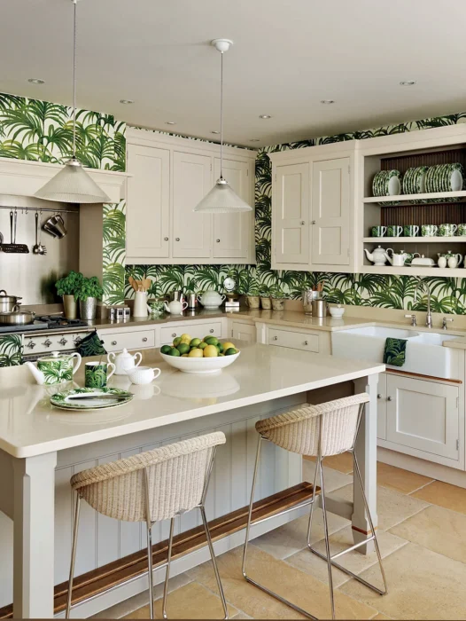 Kitchen In Nature Wallpaper