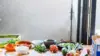 Kitchen Table Vegetables Wallpaper