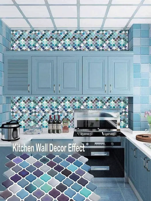 Kitchen Wall Tiles 3D Wallpaper