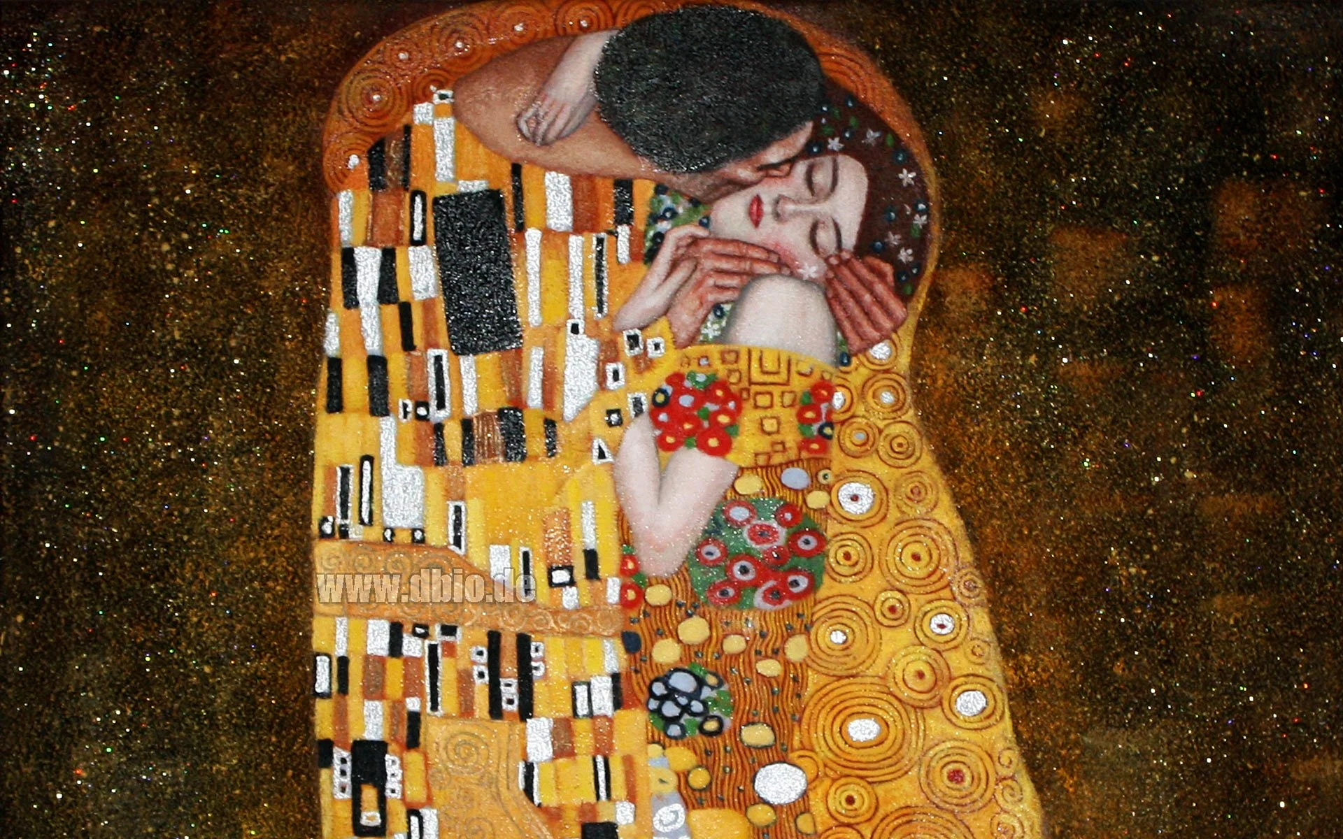 Klimt Kiss Wallpaper