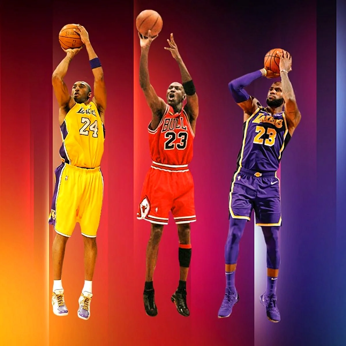 Kobe Jordan Lebron Wallpaper