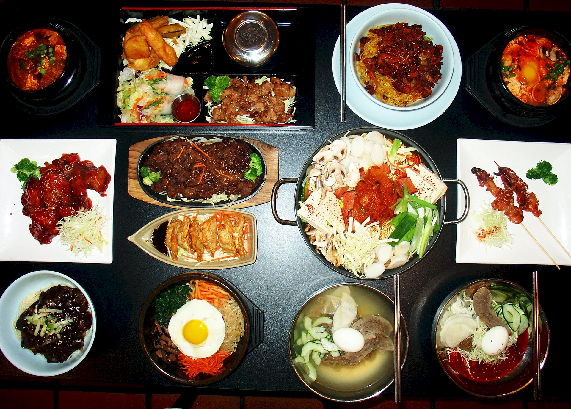Korean Food Background Wallpaper