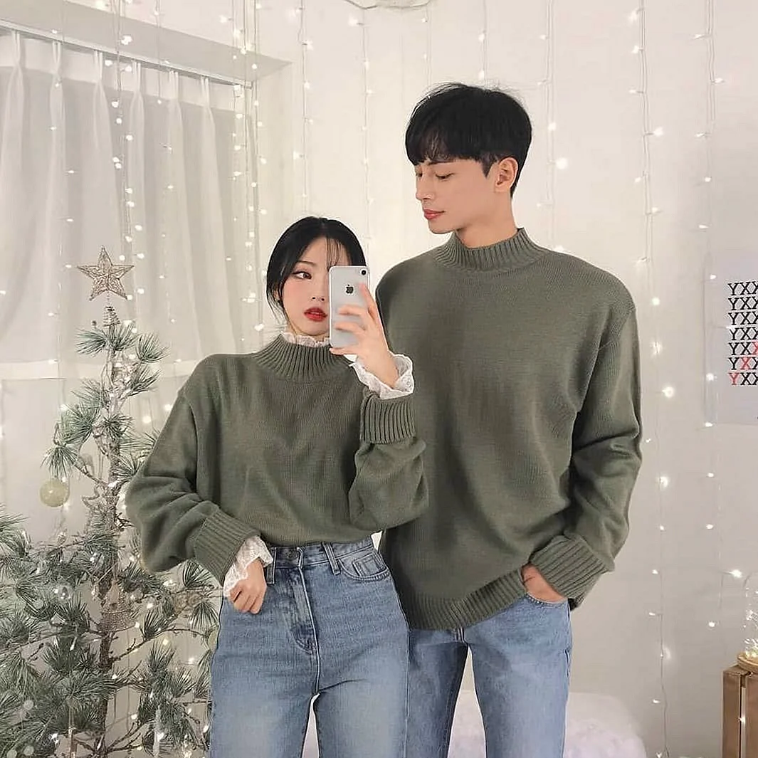 Korean Ulzzang Couple Outfit Wallpaper