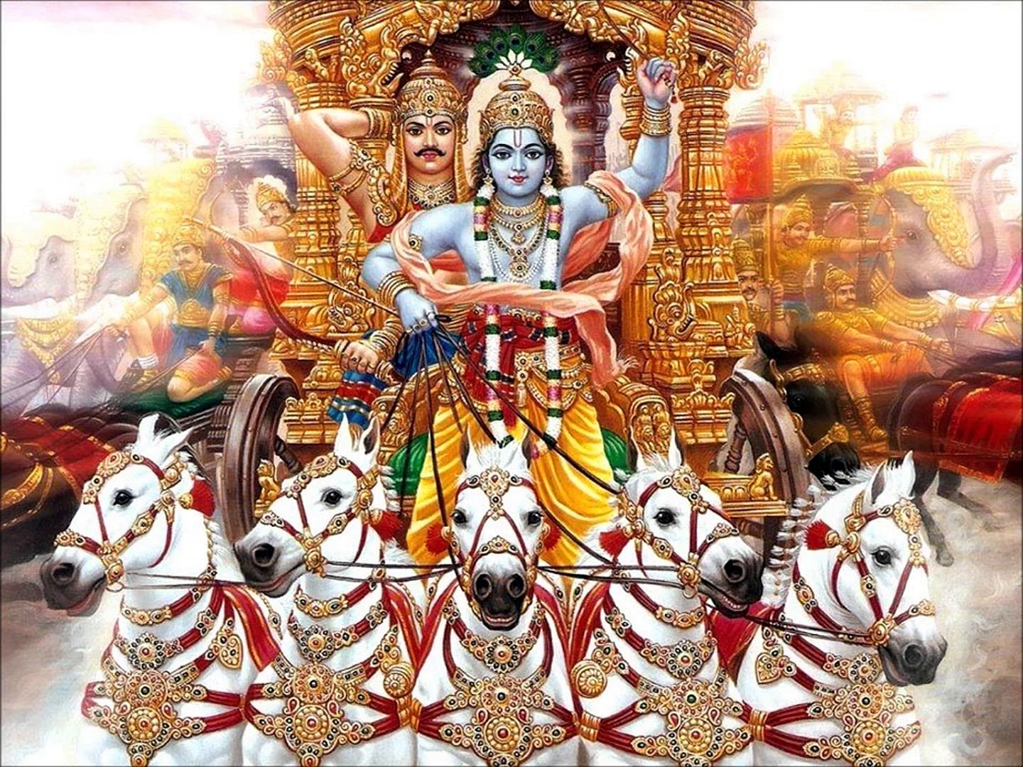 Krishna Arjuna Wallpaper