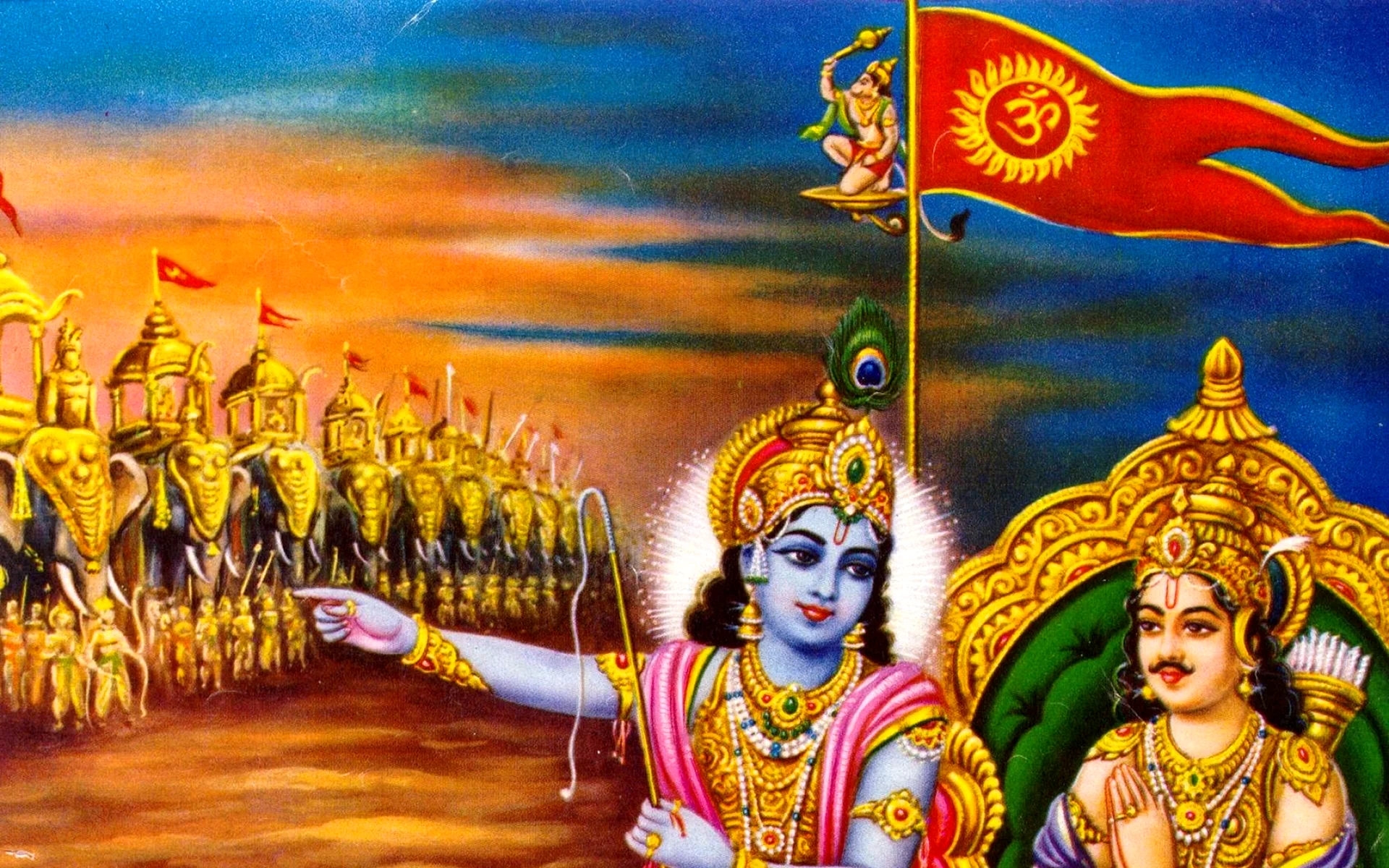 Krishna Arjuna Wallpaper