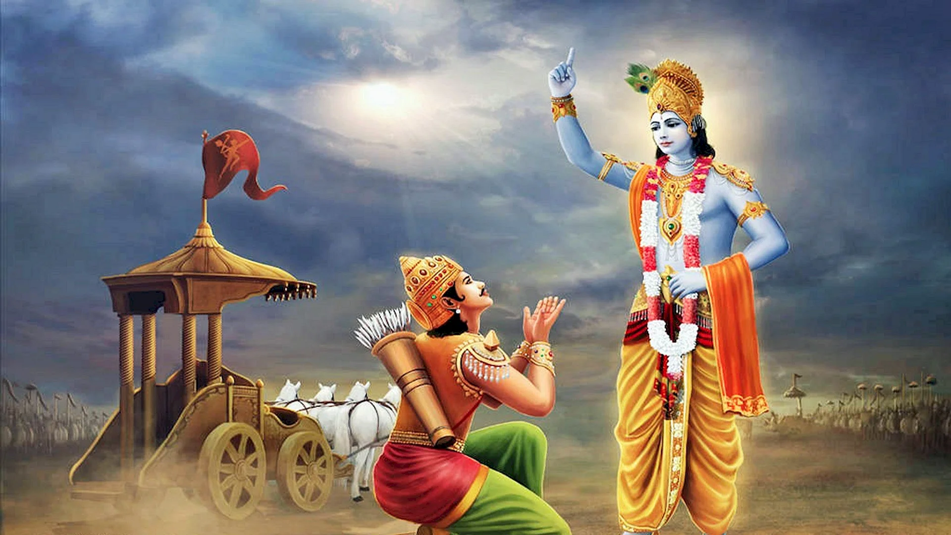 Krishna Arjuna Wallpaper