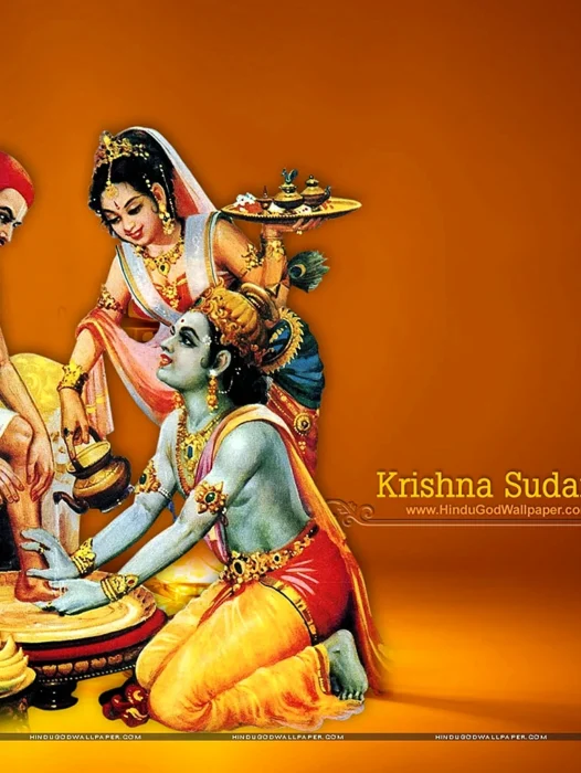 Krishna Sudama Wallpaper
