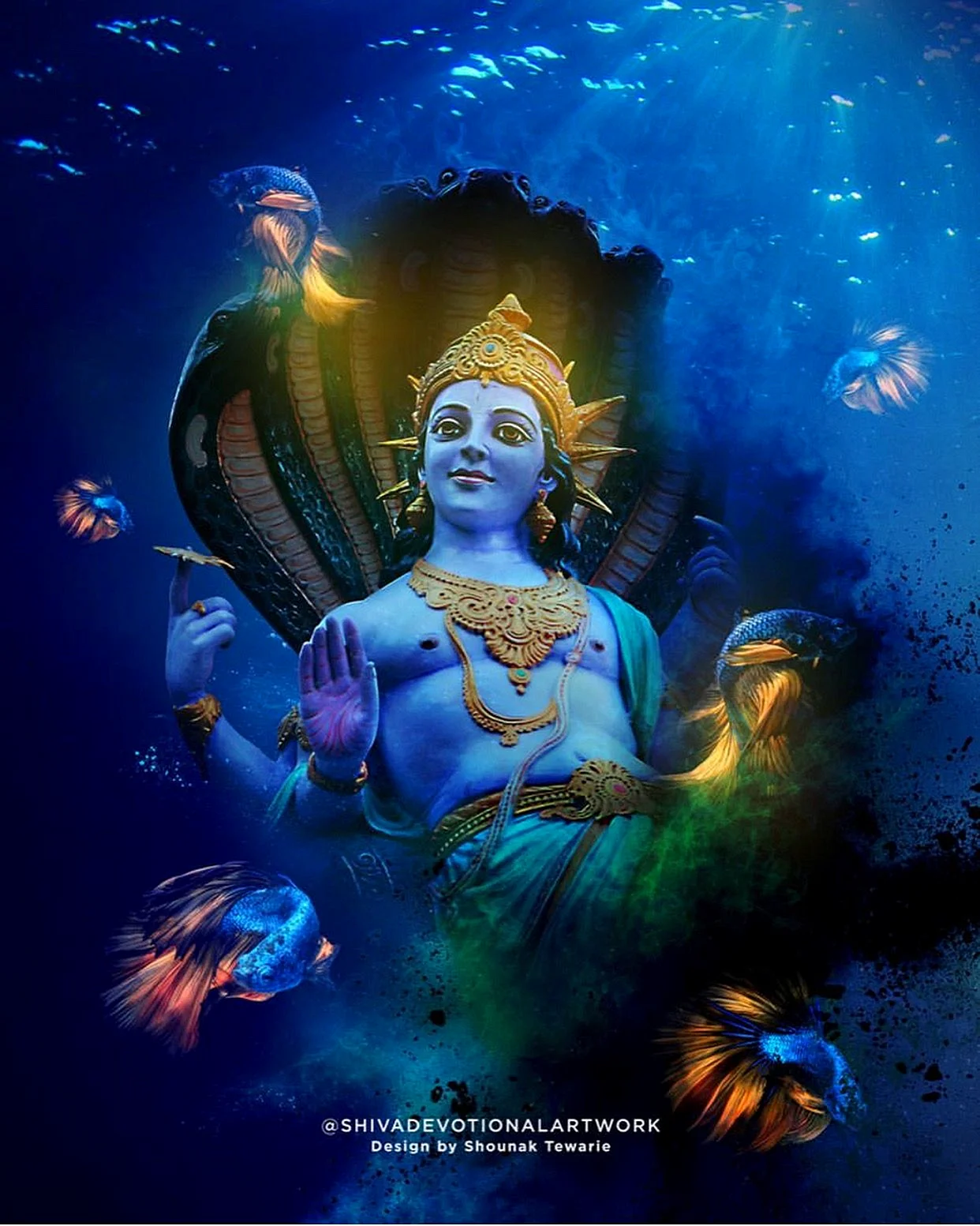 Krishna Vishnu Wallpaper For iPhone