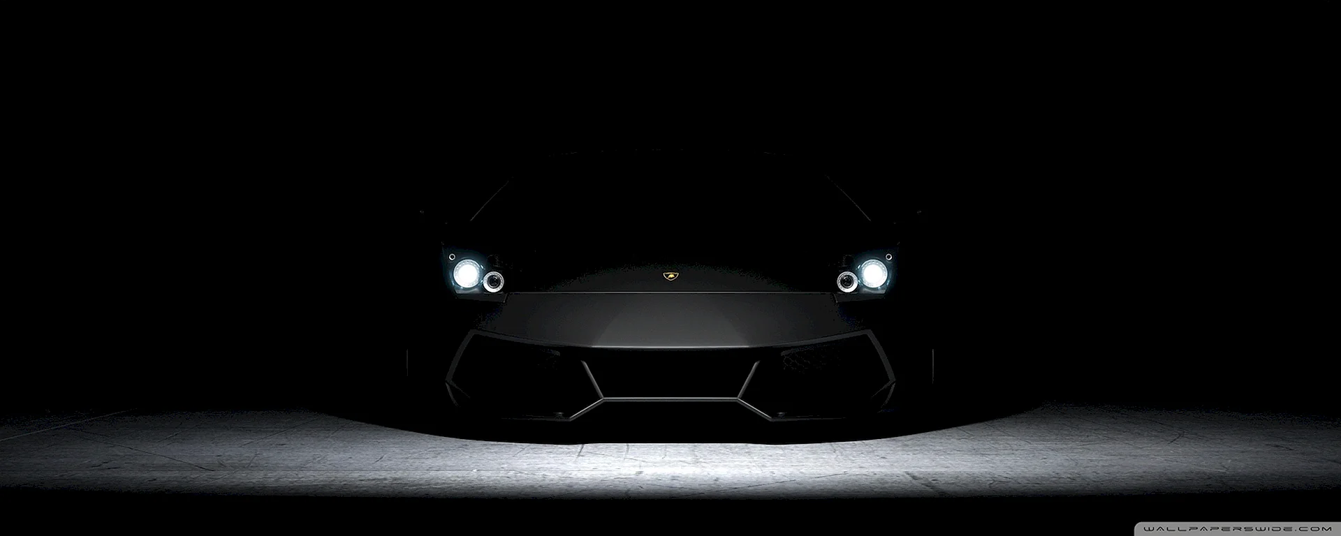 Lamborghini Aventador Black Background Wallpaper