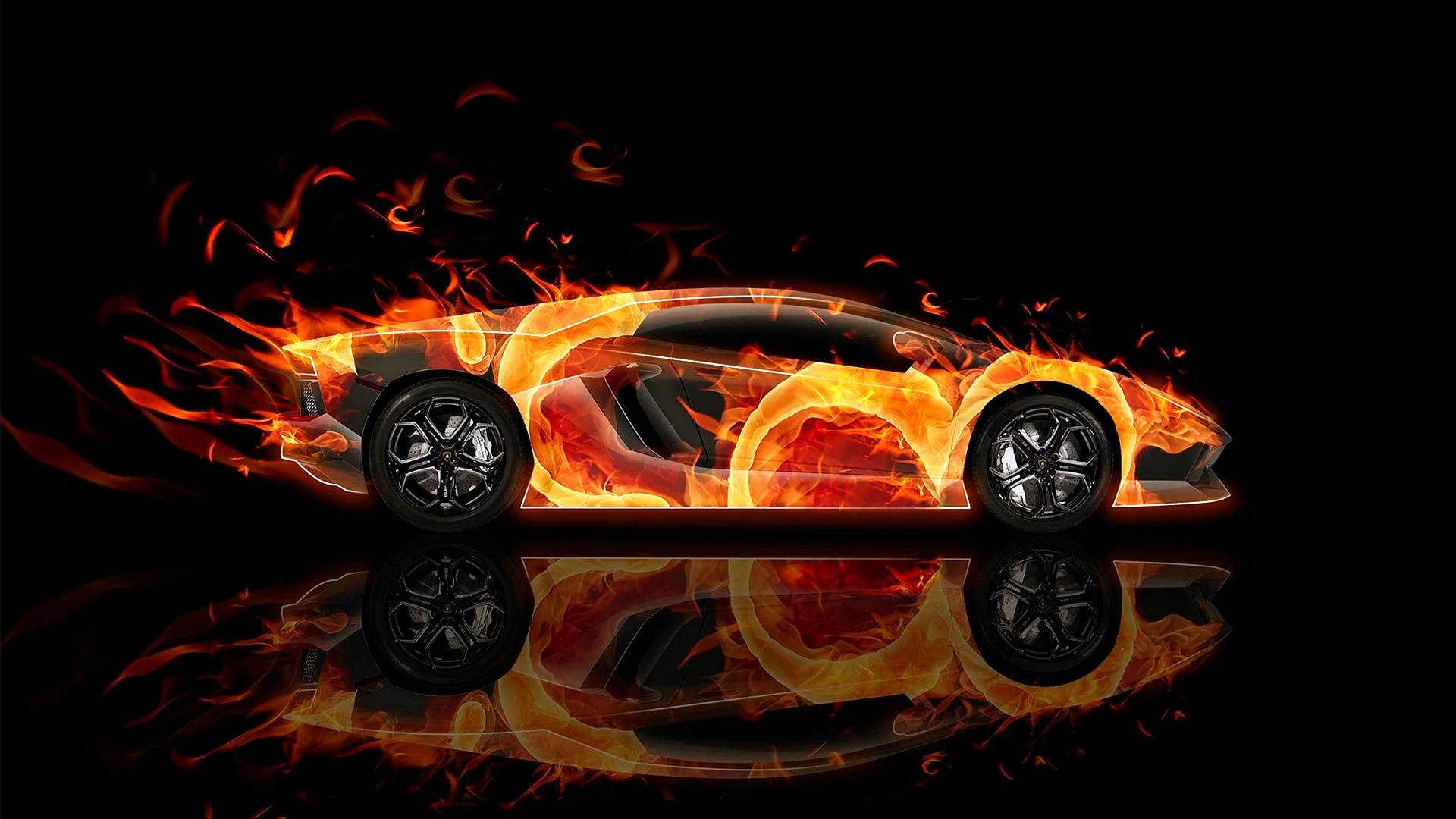 Lamborghini Fire Wallpaper