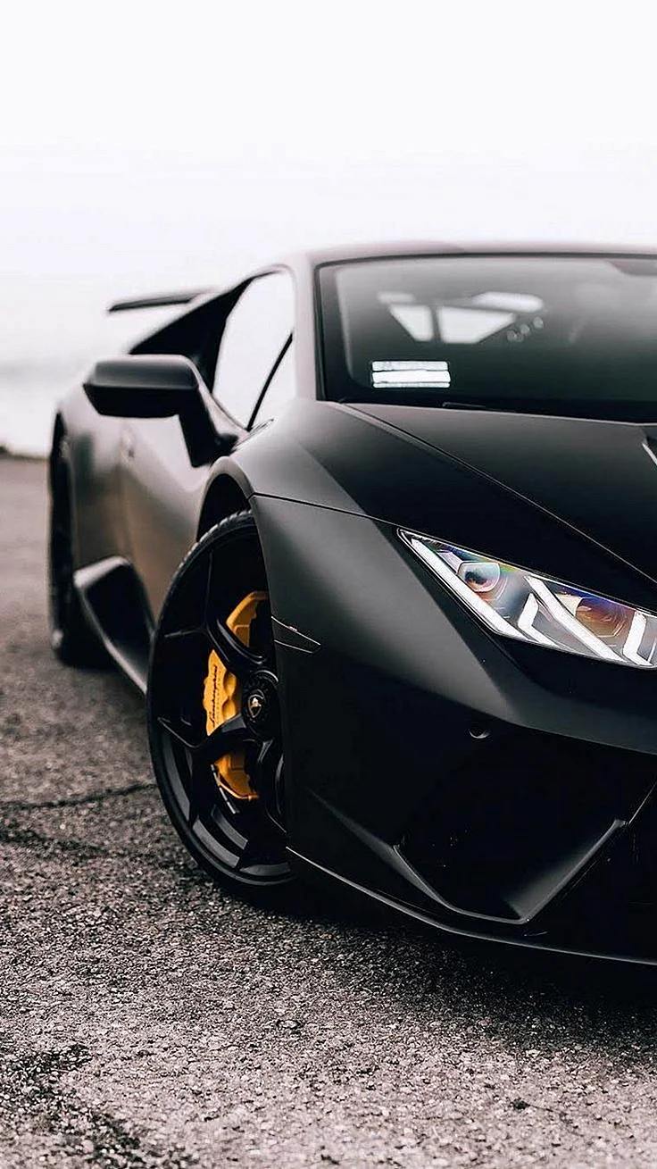 Lamborghini Huracan Black Wallpaper For iPhone