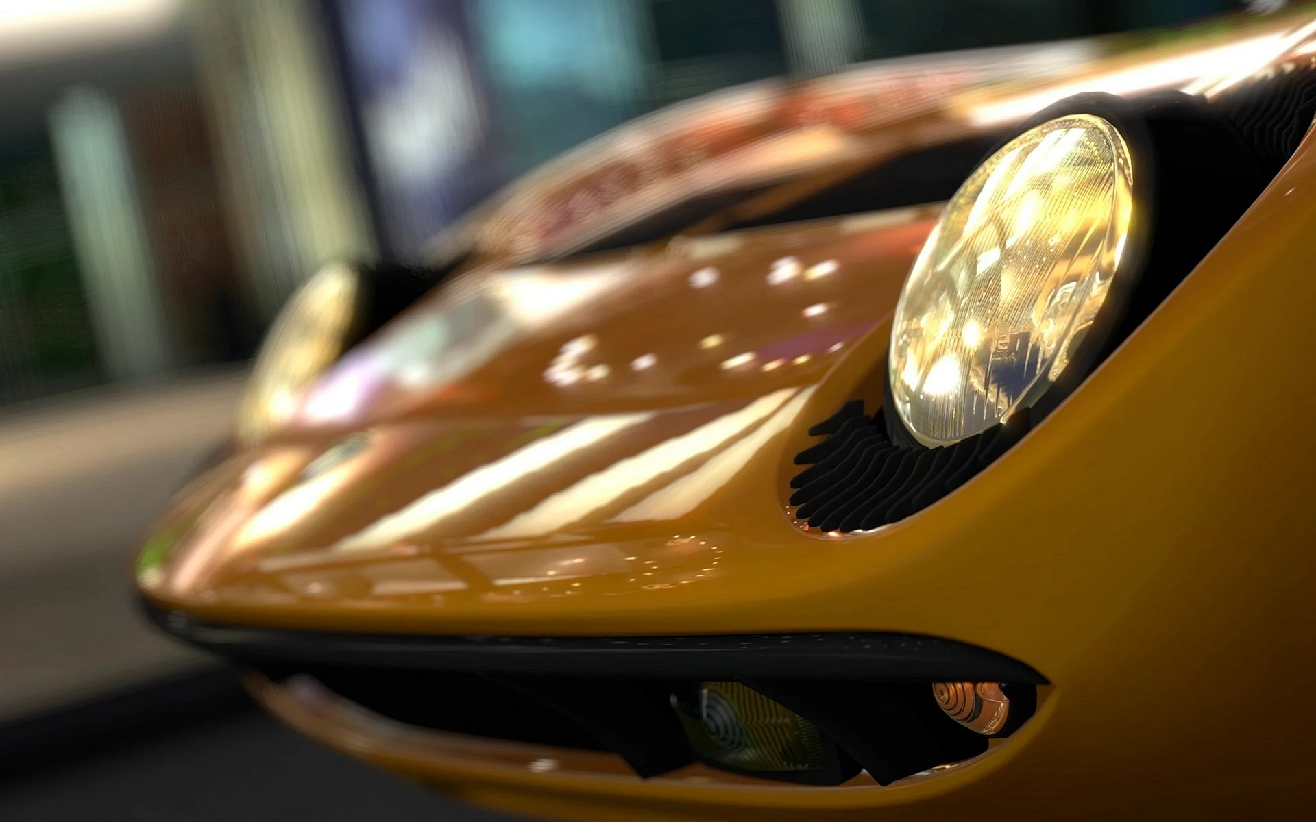 Lamborghini Miura Headlight Wallpaper