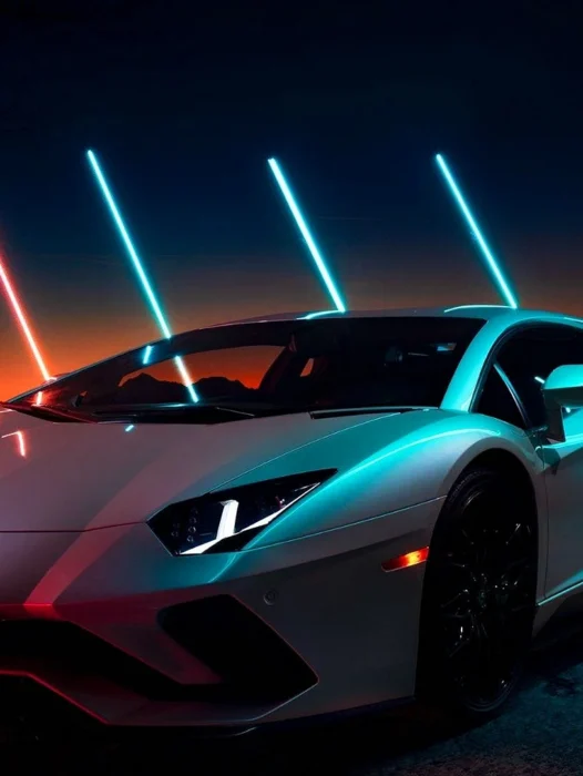 Lamborghini Neon Wallpaper