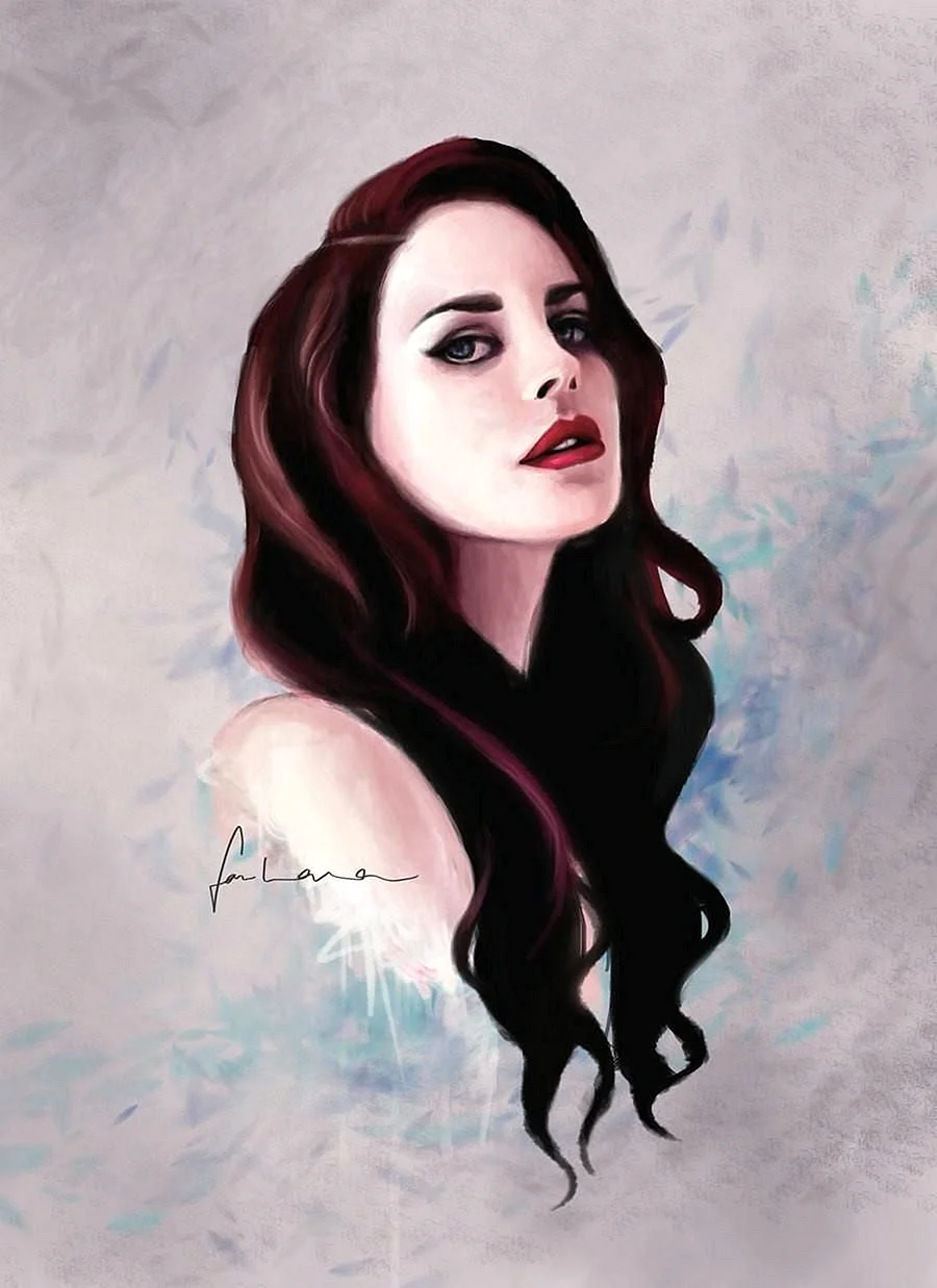 Lana Del Rey Art Wallpaper For iPhone