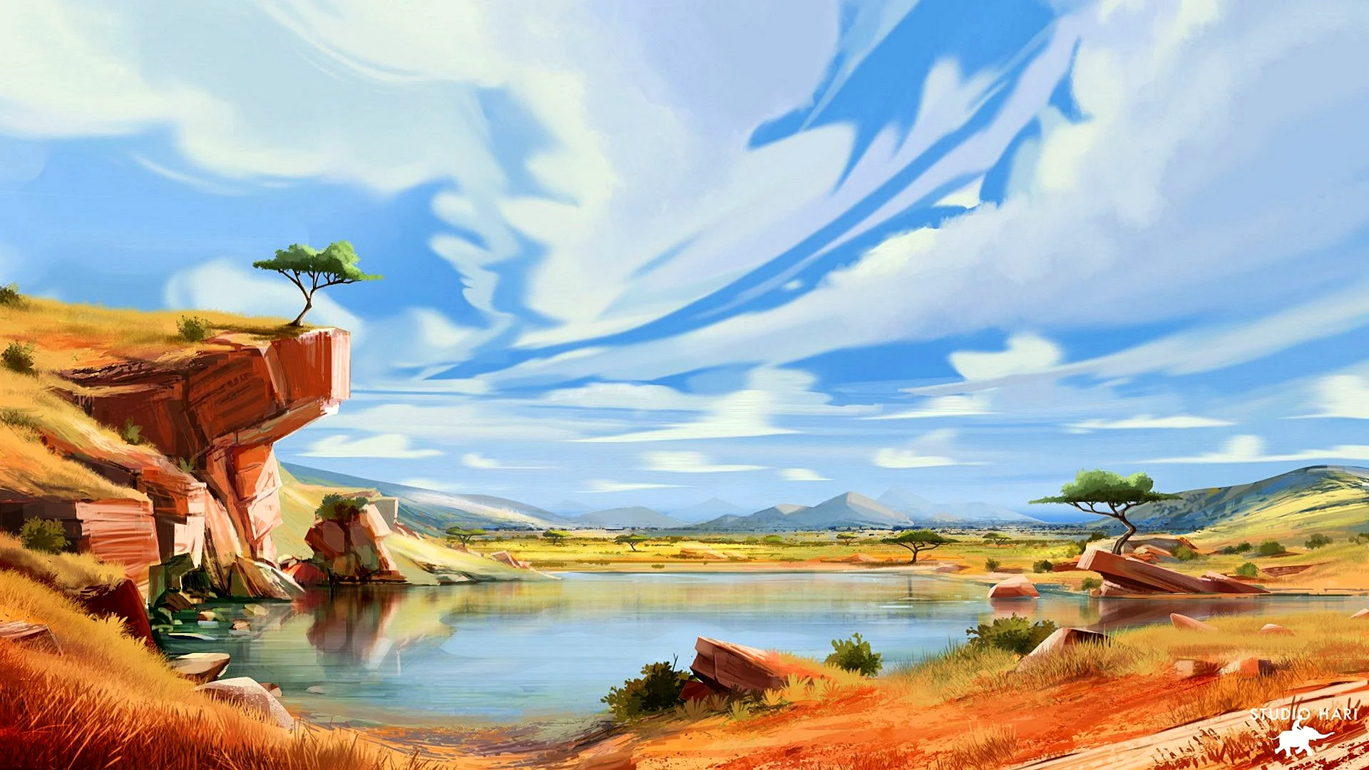 Landscape Illustrator Wallpaper