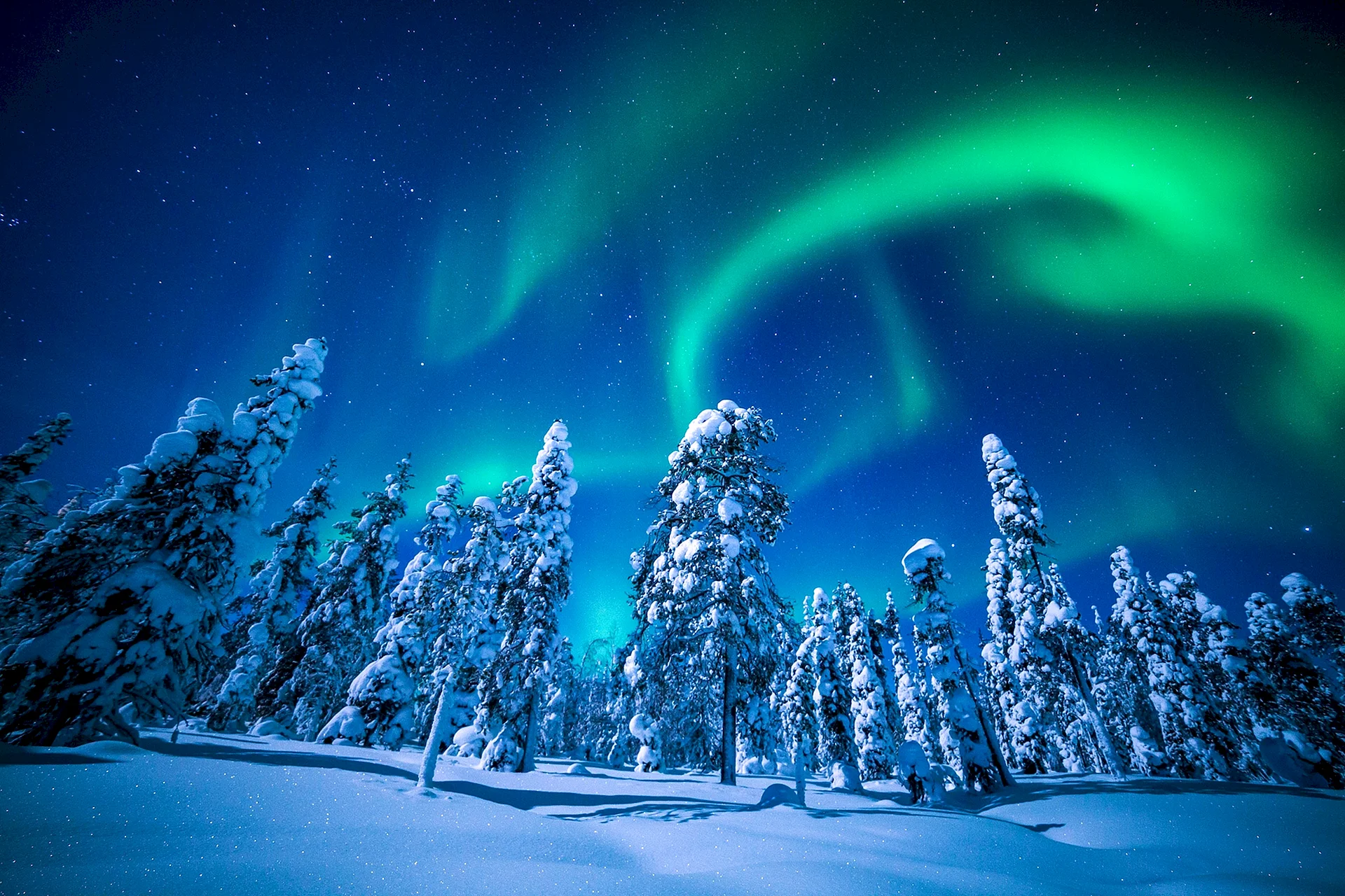 Lapland Northern Lights Wallpaper