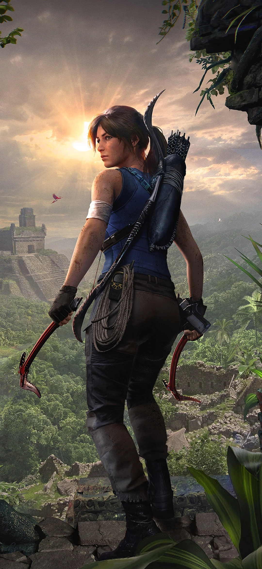 Lara Croft Shadow Of The Tomb Raider Wallpaper for iPhone 12 mini