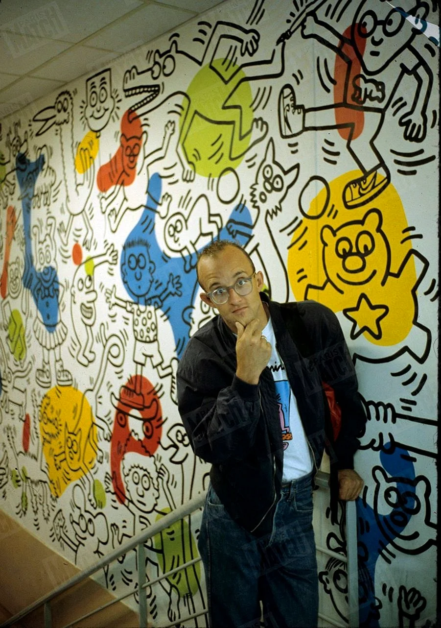 Larch Keith Haring Wallpaper For iPhone