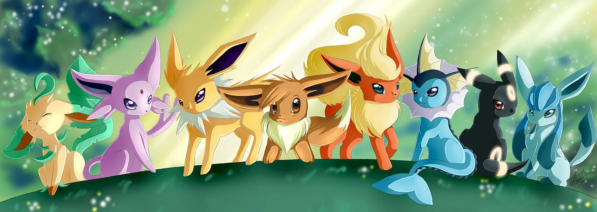 Leafeon And Glaceon Wallpaper