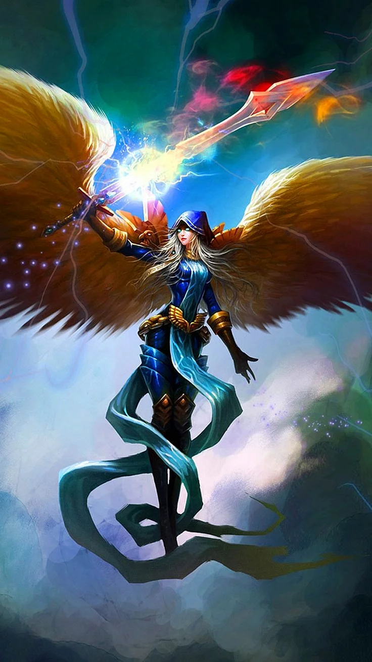 League Of Legends Angel Wallpaper For iPhone