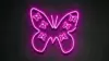 Led Neon Butterfly Wallpaper