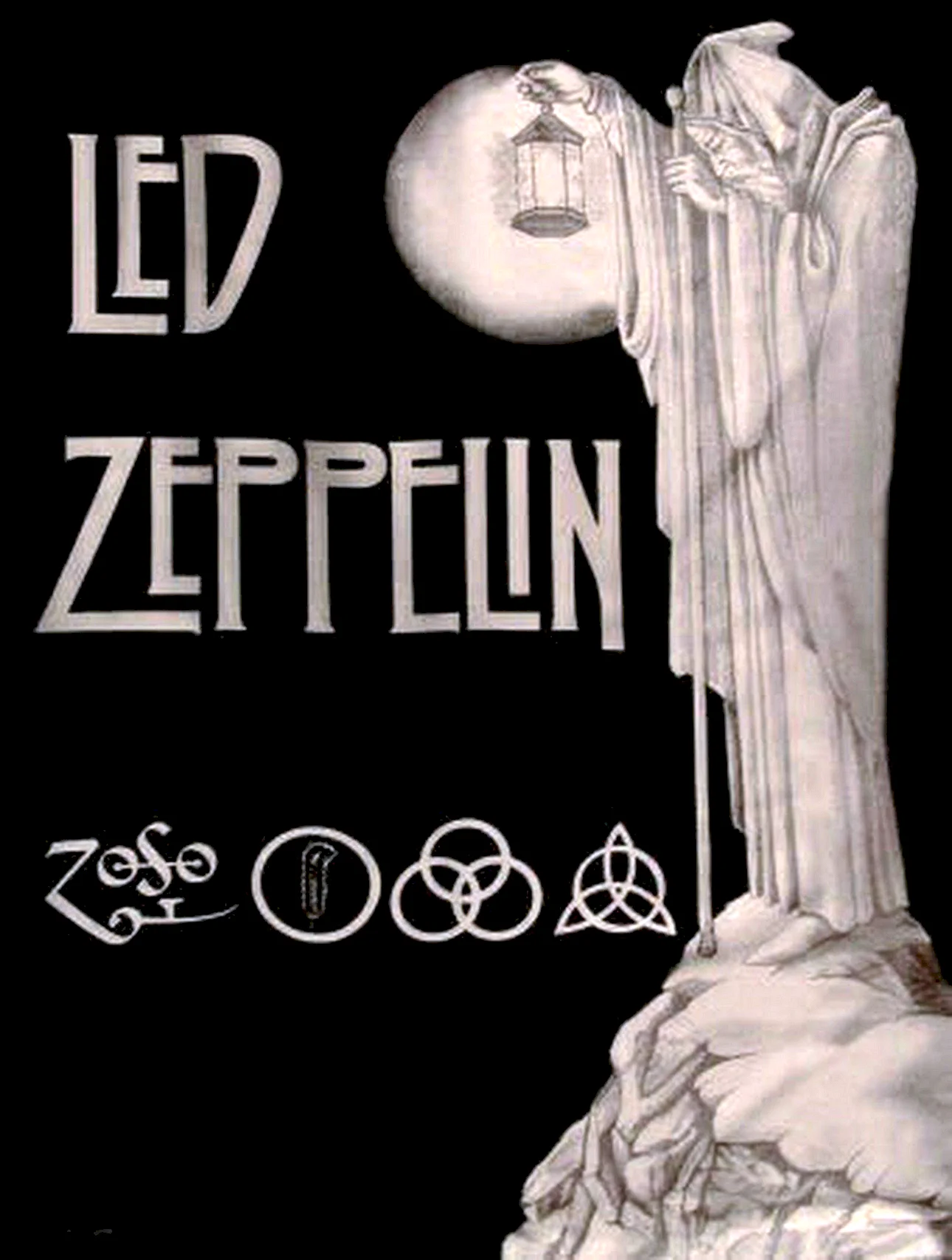 Led Zeppelin 4 Hermit Wallpaper For iPhone