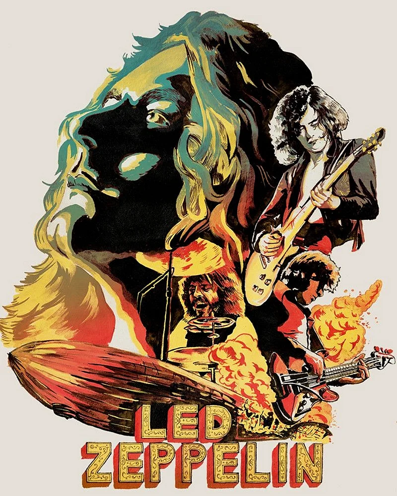 Led Zeppelin Art Wallpaper For iPhone