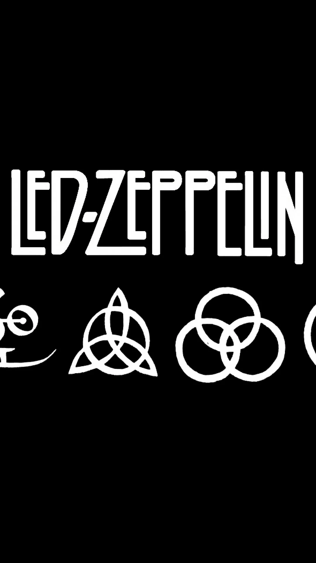 Led Zeppelin Logo Wallpaper For iPhone