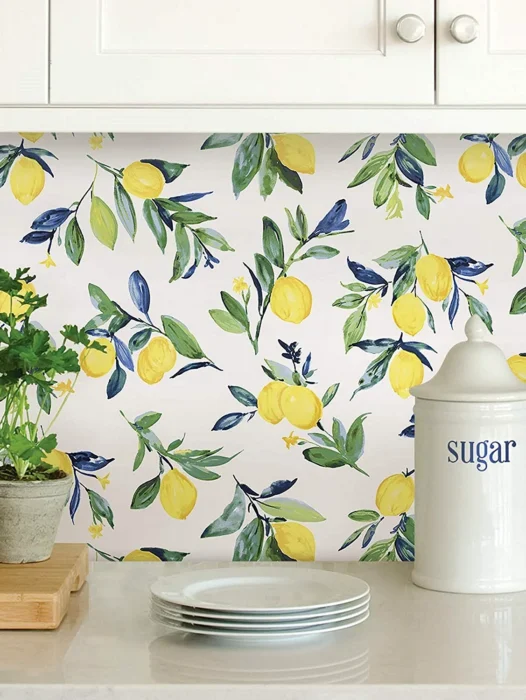 Lemon Kitchen Wallpaper