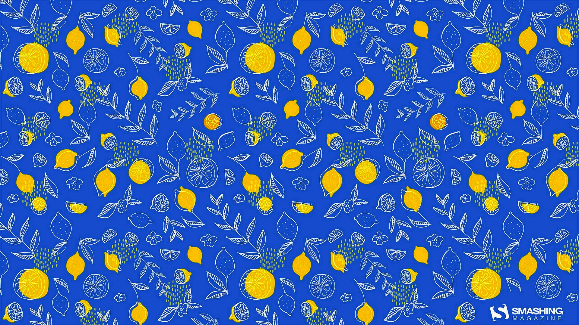 Lemon Pattern Wallpaper