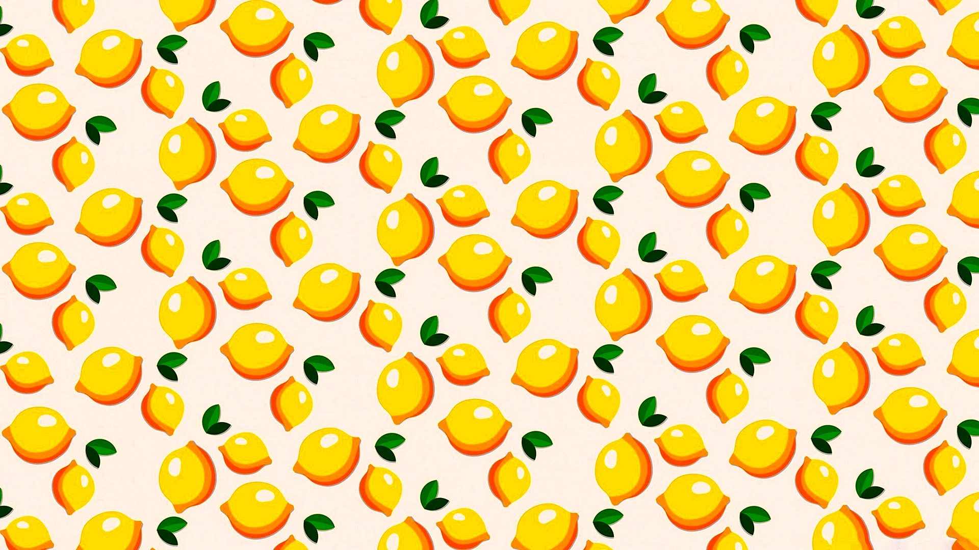 Lemon Pattern Wallpaper