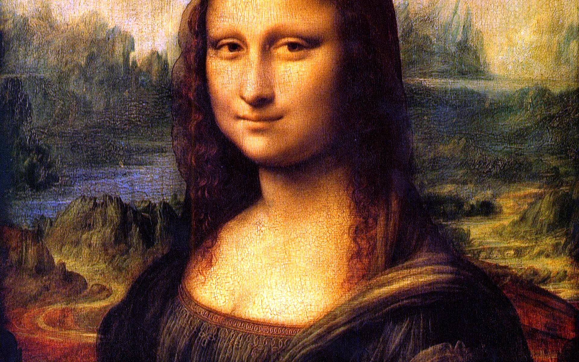 Leonardo Da Vinci Mona Lisa Wallpaper