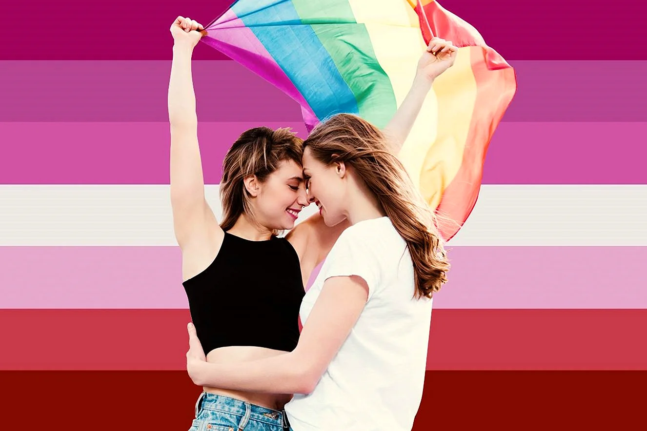 Lesbian Pride Flag Wallpaper