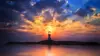 Lighthouse Sunset Wallpaper