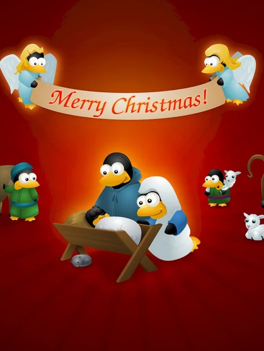 Linux Christmas Wallpaper