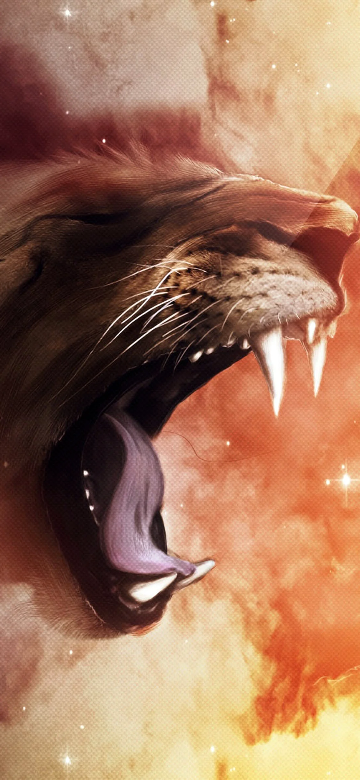 Lion Roar Wallpaper for iPhone 13 Pro