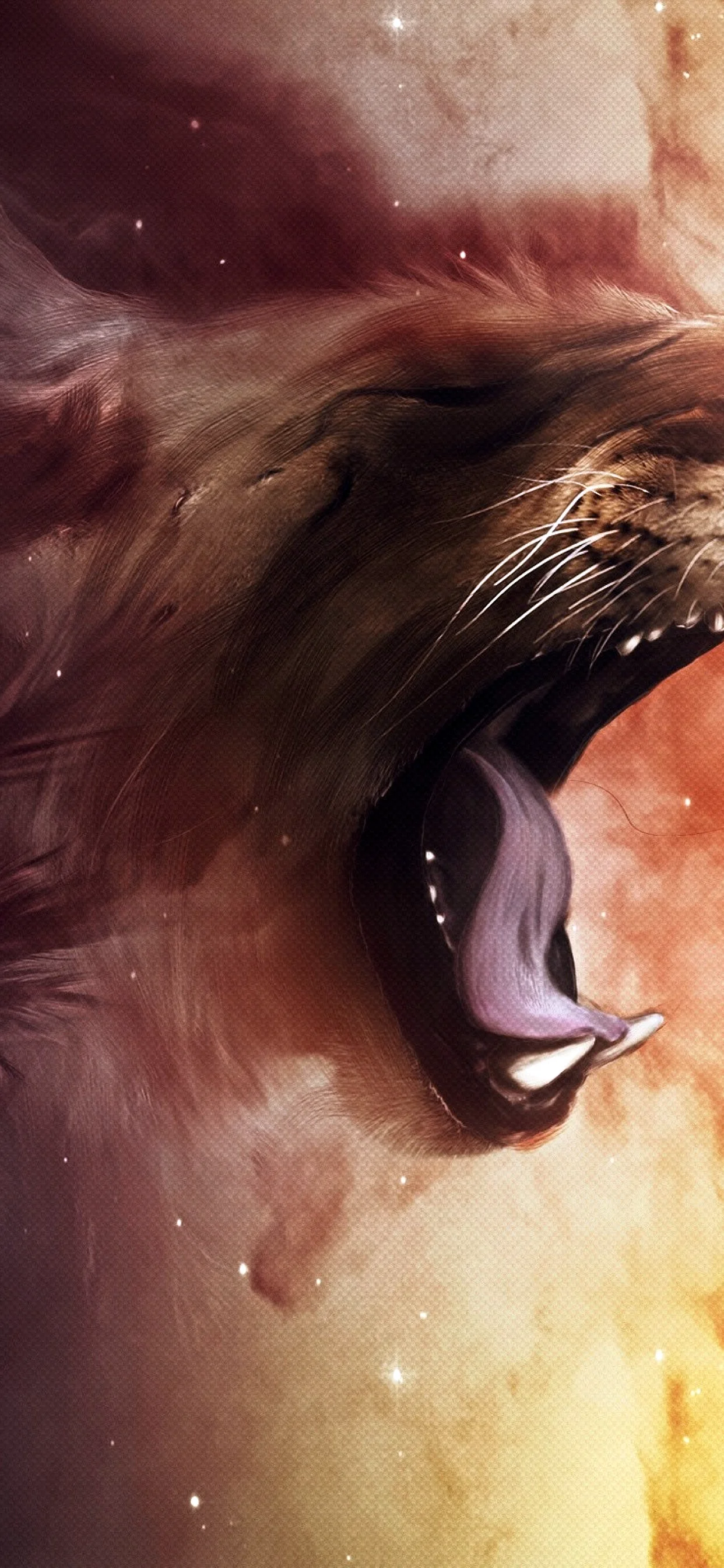 Lion Roar Wallpaper for iPhone 11 Pro Max