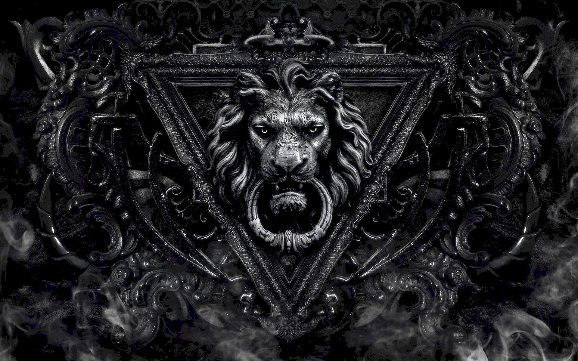 Lion Dark Wallpaper