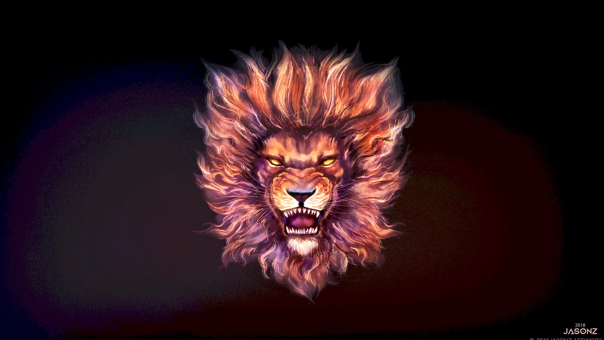 Lion Art Wallpaper