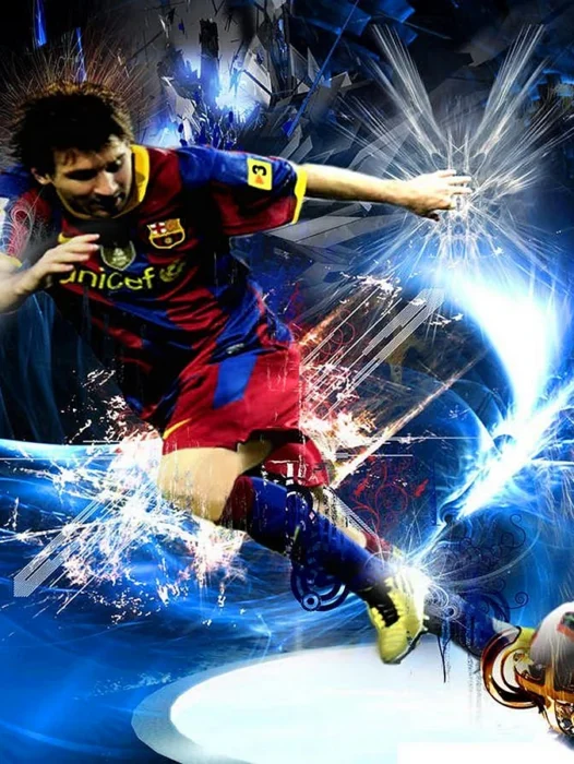 Lionel Messi 3D Wallpaper