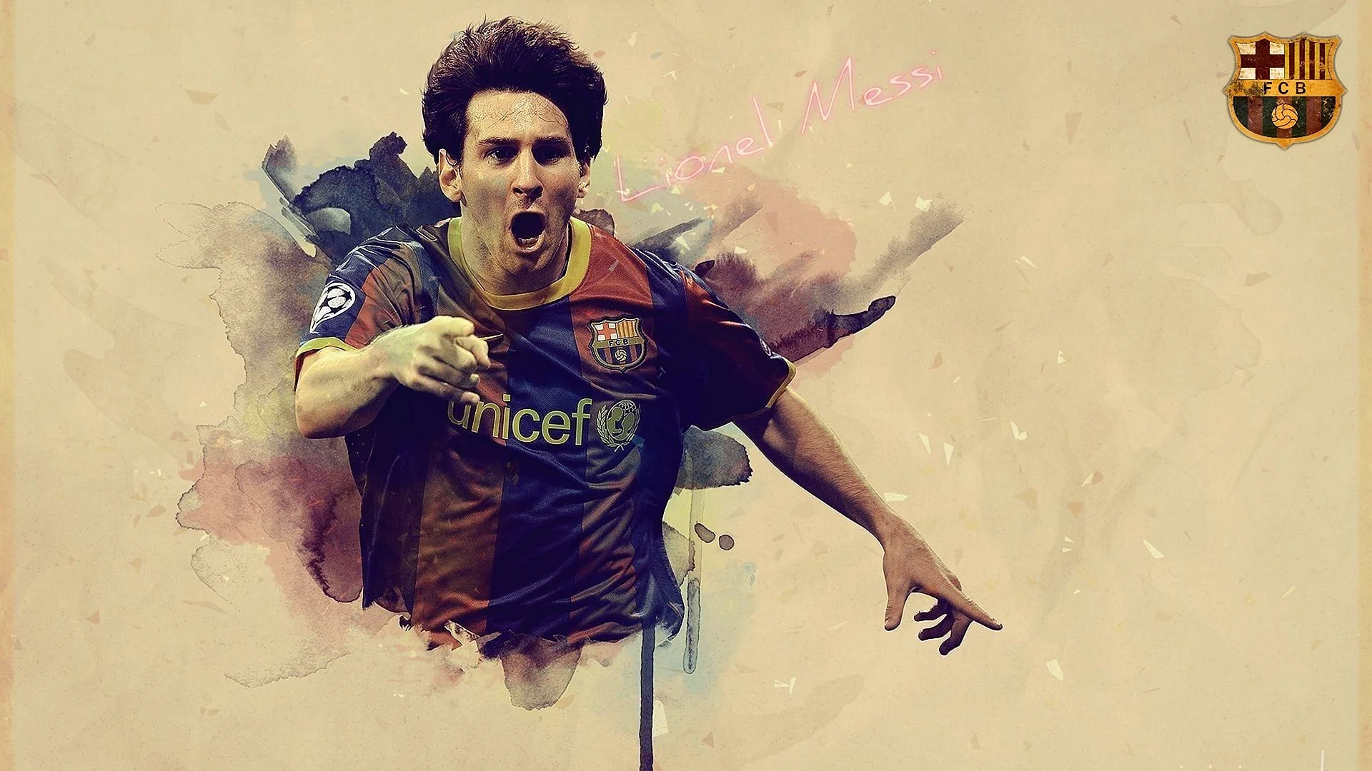 Lionel Messi Art Wallpaper