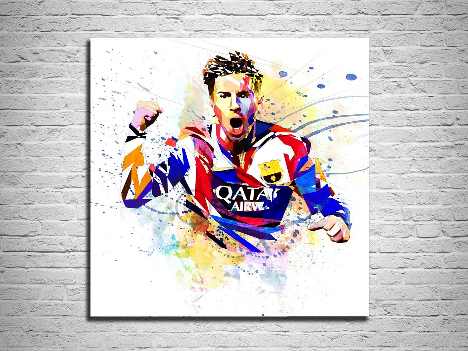 Lionel Messi Painting Wallpaper