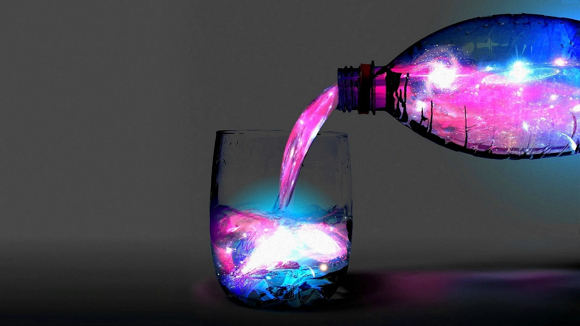 Liquid Neon Wallpaper