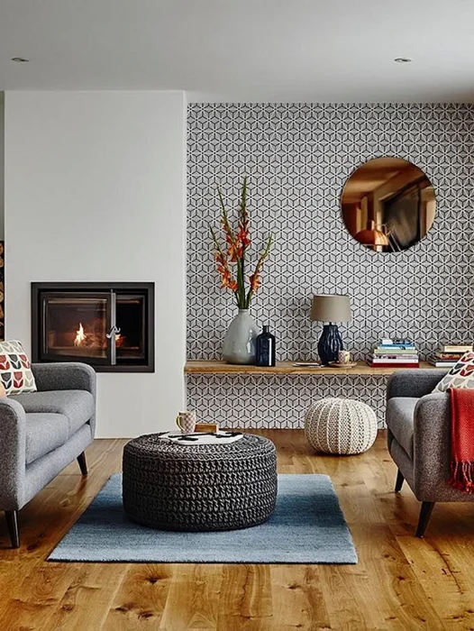Living Room Interior Design Wallpaper